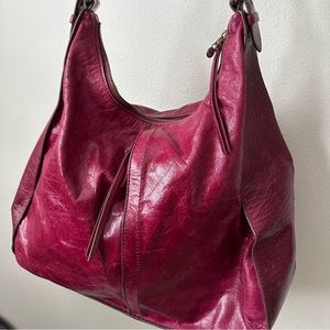 HOBO The Original Fuscia Leather Shoulder Purse